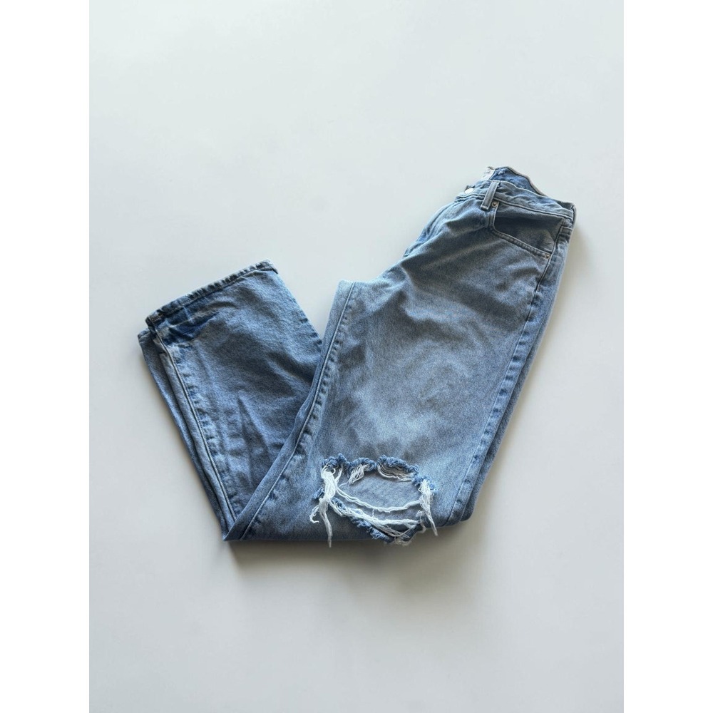Universal Thread 90s Baggy Distressed Jeans Womens 8/29R Blue High Rise